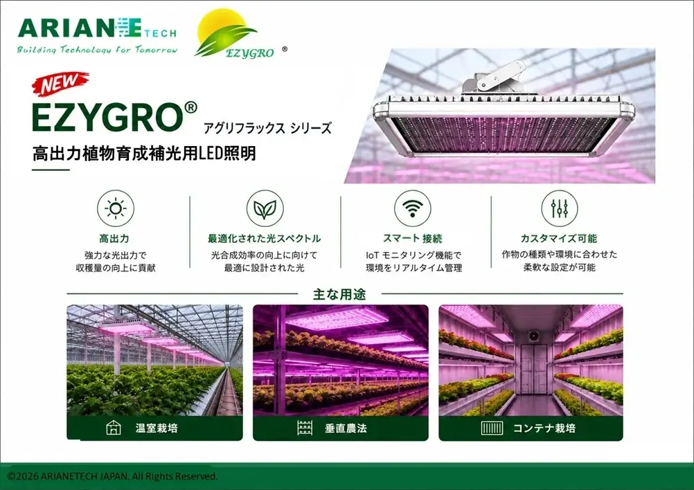 アリアンテック・ジャパン 7月のGPEC（施設園芸・植物工場展）2026へ出展！　＆　新製品・第4回九州農業WEEKのご報告 画像 3