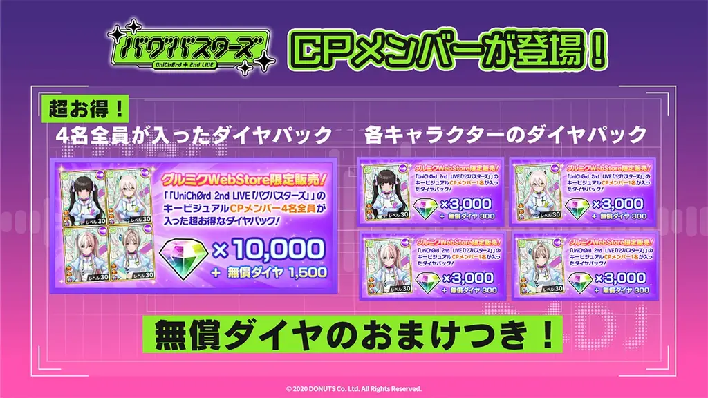 D4DJ、UniChØrd 2nd LIVE「バグバスターズ」にて新曲のサブスクリプション配信とゲーム内実装を発表！ 画像 3