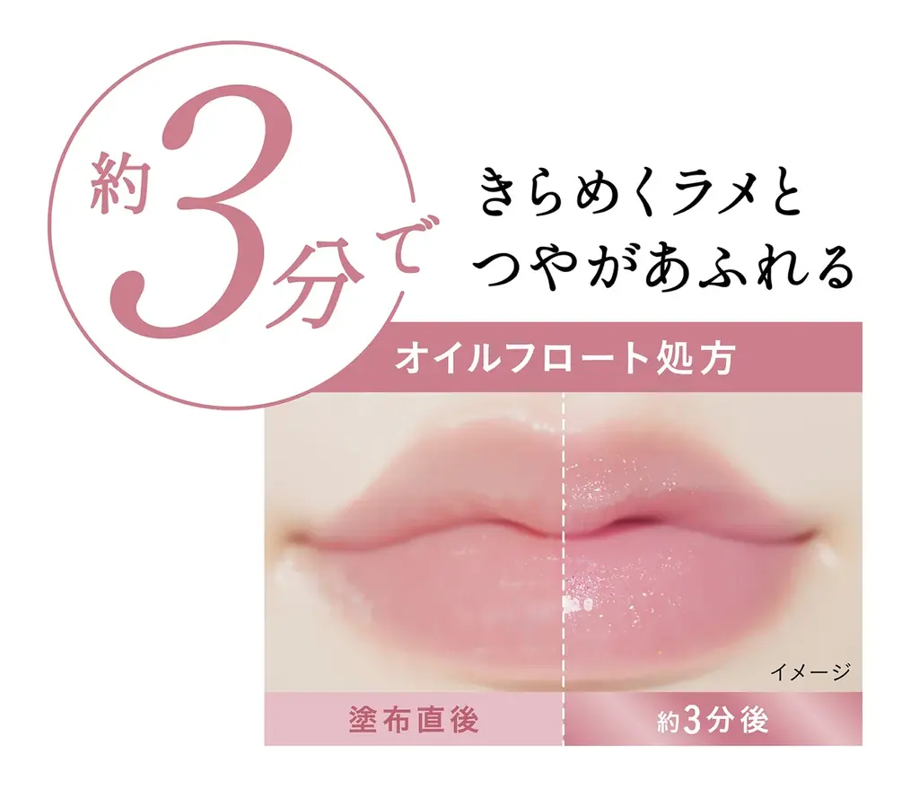 “色もちつや蜜リップ”から甘めな印象のくすみピーチの限定色「リップガーディアンN　シロップラップティントL　50 ピーチドロップ」新発売！透明感カラーと蜜がけしたようなつやが続く！ 画像 3