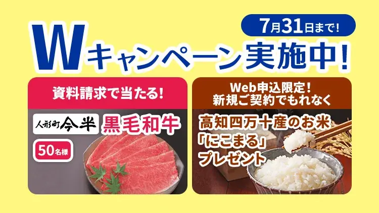 資料請求で黒毛和牛が当たるSBIの夏キャンペーン