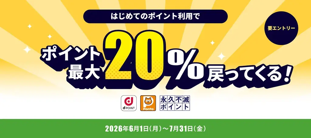 初めてのポイント投資で最大20％還元｜大和コネクト