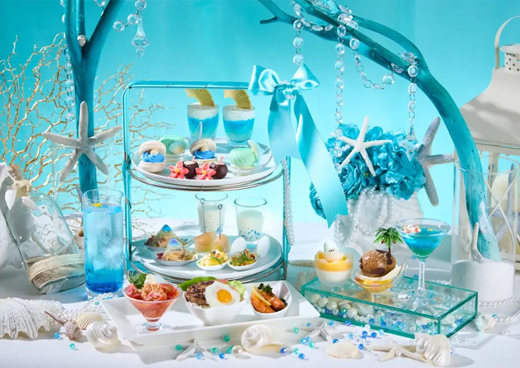 「ぼく、シマエナガ。」コラボレーション　シマエナガランチ 夏～Like Afternoon Tea～　シマエナガのサマーバカンス・アフタヌーンティー風ランチ 画像 1