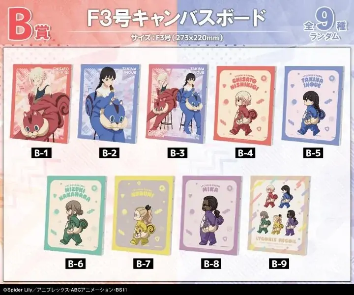 TVアニメ「リコリス・リコイル」 描き下ろし 着ぐるみver. オンラインくじが販売開始！ 画像 3