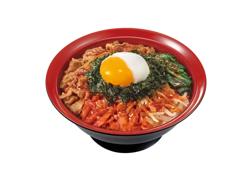 【すき家】野菜どっさり！ガツガツうまい！すき家が「おんたまビビンバ牛丼」を販売！ 画像 4