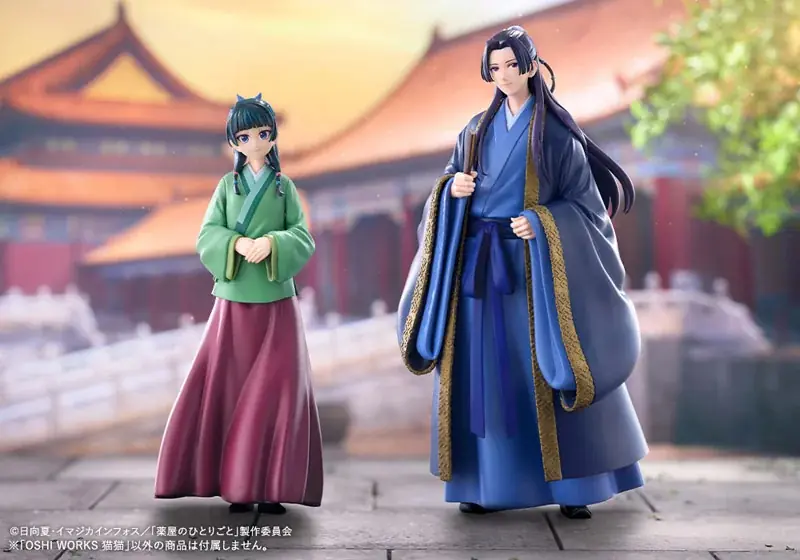 TVアニメ『薬屋のひとりごと』より、「猫猫」「壬氏」が『OSHI WORKS』フィギュアで登場。あみあみにて予約受付中。 画像 1