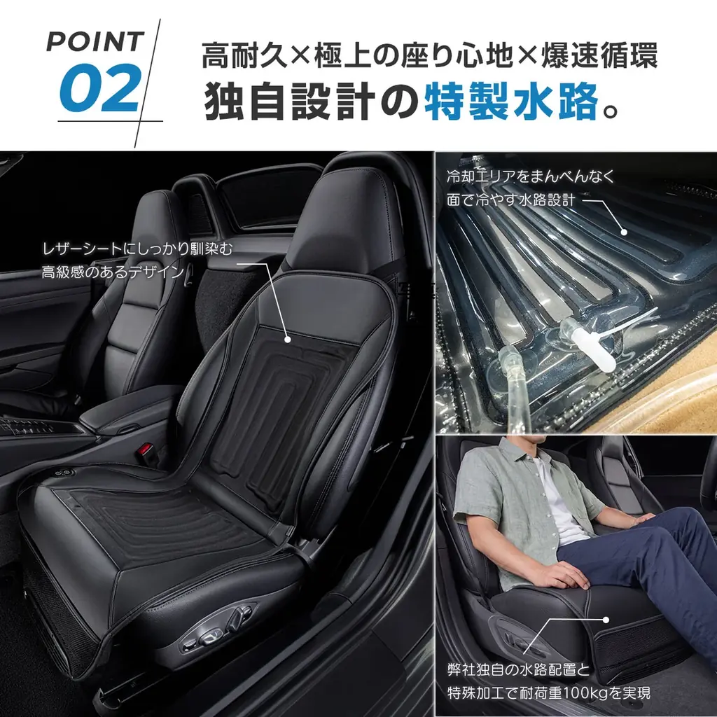 車内に水風呂を！75W冷却半導体×冷水循環で背中とお尻を同時に冷やす次世代シートSPEEDER『瞬冷』がMakuakeでついに事前公開解禁！ 画像 3