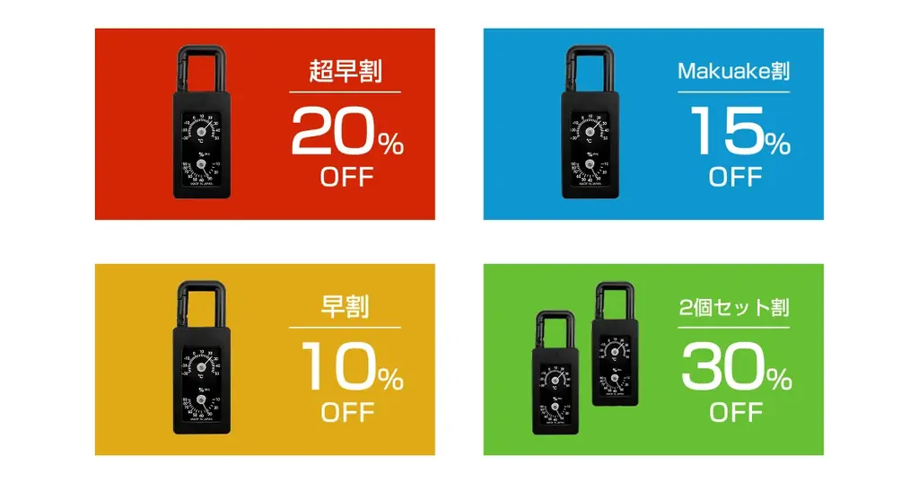 【2026年6月3日マクアケ先行公開】電池不要・日本製。−30℃から使えるsology ポータブルアナログ温湿度計 登山から通勤まで！屋外活動のお供に。 画像 8