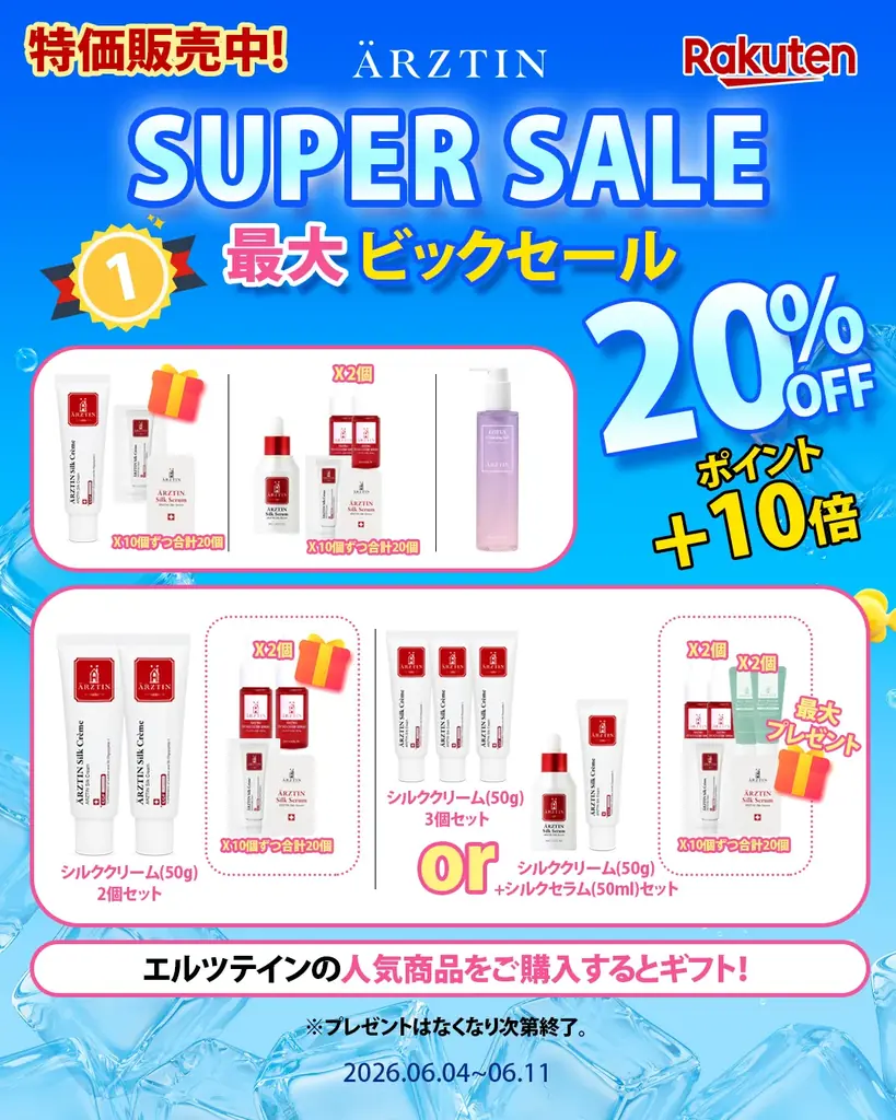 ハイエンドメディカルスキンケアブランド『エルツティン』が06月04日(水)～06月11日(木)まで開催される「楽天スーパーセール」 に参戦！ 画像 4