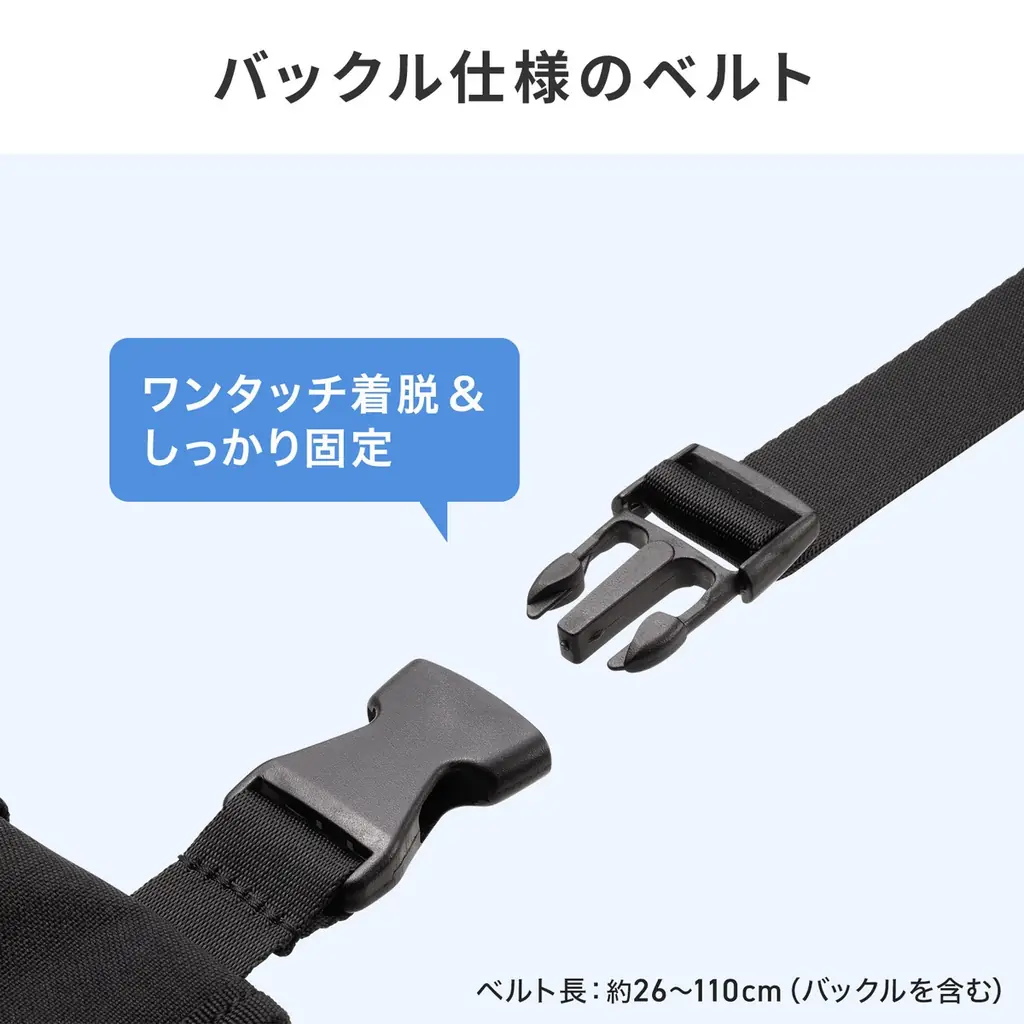 iPad miniを身につけて持ち運べる、両手が使える腰巻きベルト式iPad miniケースを発売 画像 5