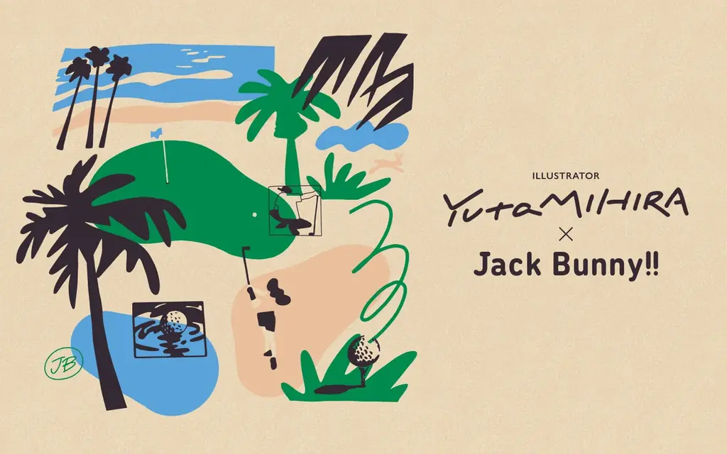 ゴルフアパレル Jack Bunny!!（ジャックバニー）から イラストレーターの三平悠太さんとのコラボアイテムを 2026年6月5日（金）より 発売！ 画像 1