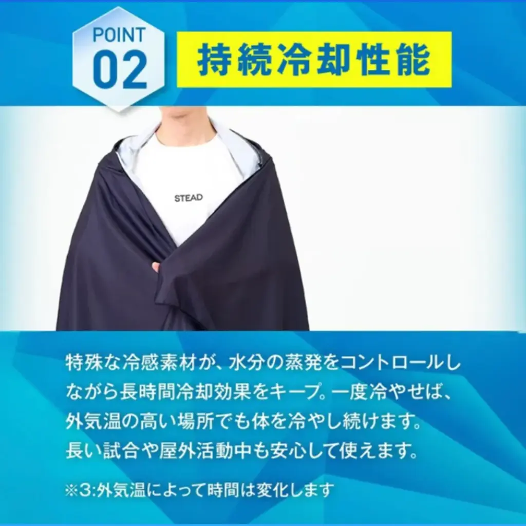 【熱中症対策の救世主！】昨年7万枚を完売した大ヒット商品「冷感アイスポンチョ」、2026年4月に待望の再販がスタート！ 画像 5