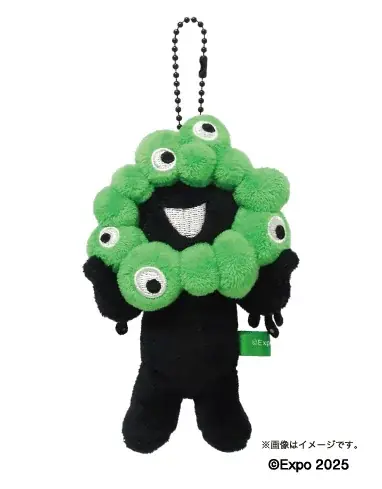 【EXPO2025 公式ライセンス商品】黒ミャクミャクの新商品「立体キーホルダーとボールチェーンマスコット（推しカラー）」が新登場！ 画像 12