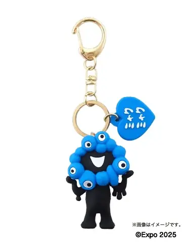 【EXPO2025 公式ライセンス商品】黒ミャクミャクの新商品「立体キーホルダーとボールチェーンマスコット（推しカラー）」が新登場！ 画像 5