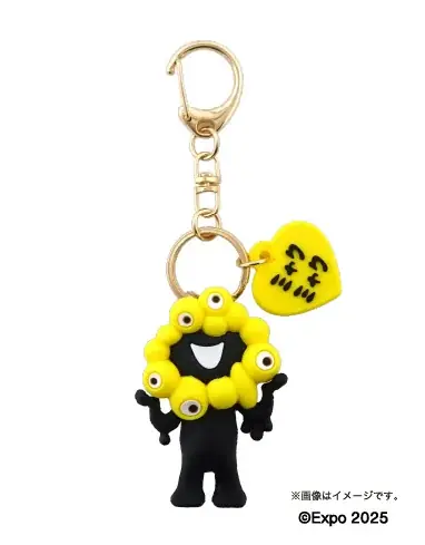 【EXPO2025 公式ライセンス商品】黒ミャクミャクの新商品「立体キーホルダーとボールチェーンマスコット（推しカラー）」が新登場！ 画像 7
