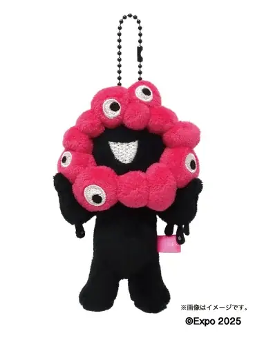 【EXPO2025 公式ライセンス商品】黒ミャクミャクの新商品「立体キーホルダーとボールチェーンマスコット（推しカラー）」が新登場！ 画像 9