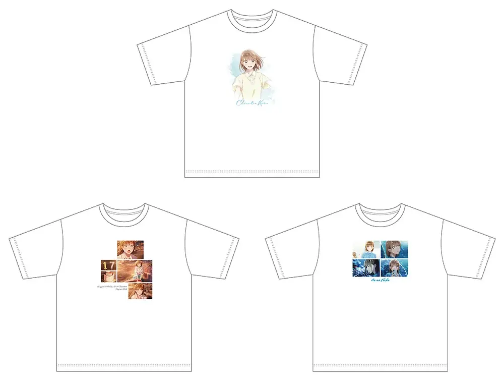 新シーズン放送も控えたTVアニメ「アオのハコ」の新作Tシャツが、8月8日より発売！　千夏の描きおろしイラストや名場面をデザインした3種をラインナップ!! 画像 2