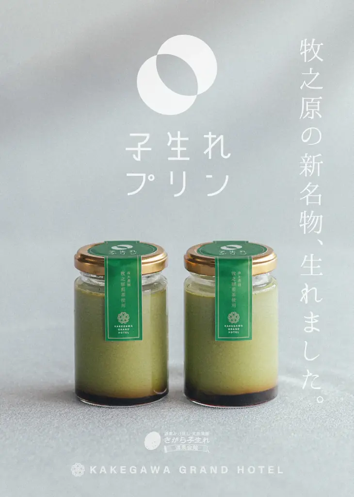 6月6日発売｜温泉で味わう煎茶香る『子生れプリン』