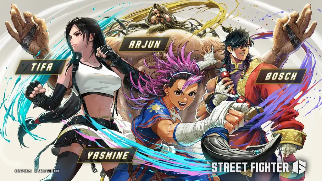 『ストリートファイター6』のYear 4に「ファイナルファンタジーVII リメイクシリーズ」から 「ティファ」が参戦！　新キャラクターの「ヤスミン」、「アルジュン」、そして「ボシュ」も闘いに加わる！ 画像 1