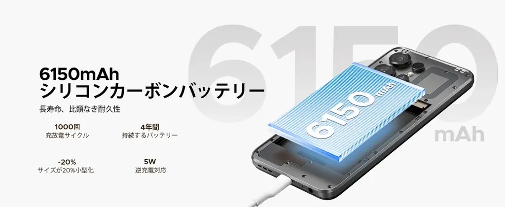 【Amazon期間限定37%OFF】Android 16搭載SIMフリースマホ「DOOGEESmart Note56X」が13,900円！ 画像 5