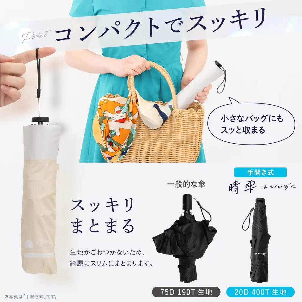 「満員電車で濡れた傘を持ち続けるのが地味にストレス」28,000本売れたあの”すごい日傘”が梅雨の通勤を1本で完結させる理由｜楽天市場にて6月10日・11日限定セール 画像 8
