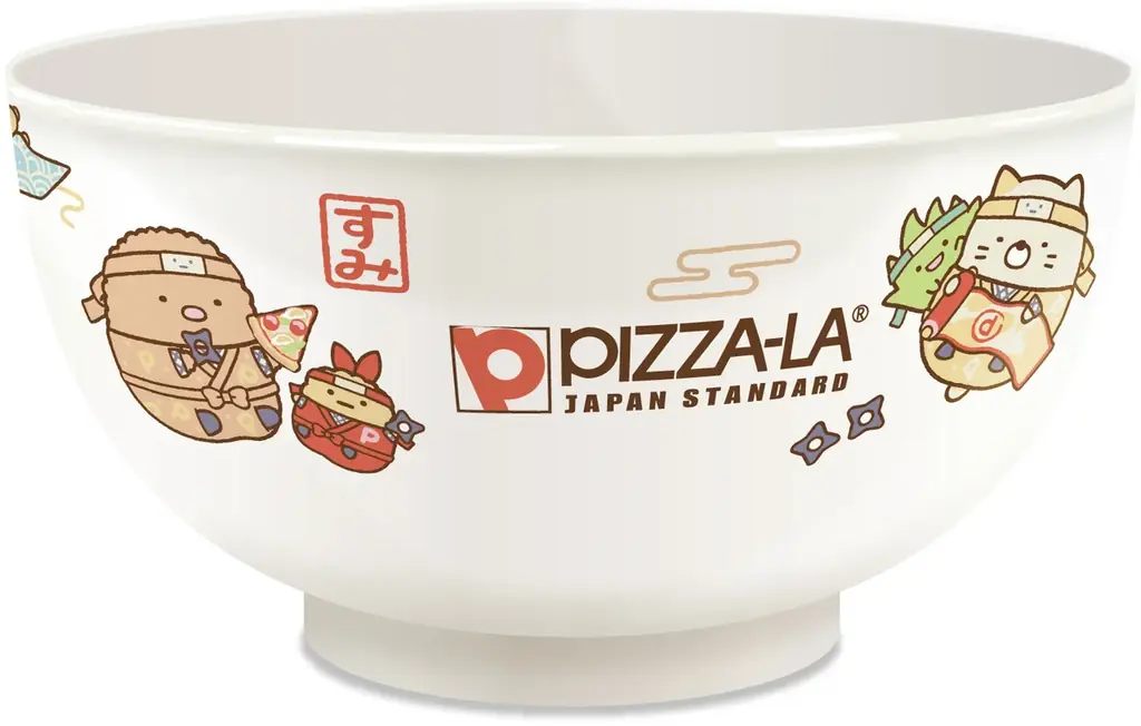 この夏、「忍者」テーマのかわいいデザインで登場！　ピザーラ『すみっコぐらしスペシャルパック』発売！　ピザーラだけのオリジナルデザイン！お茶碗（陶磁器製）＆シールがセット！ 画像 3