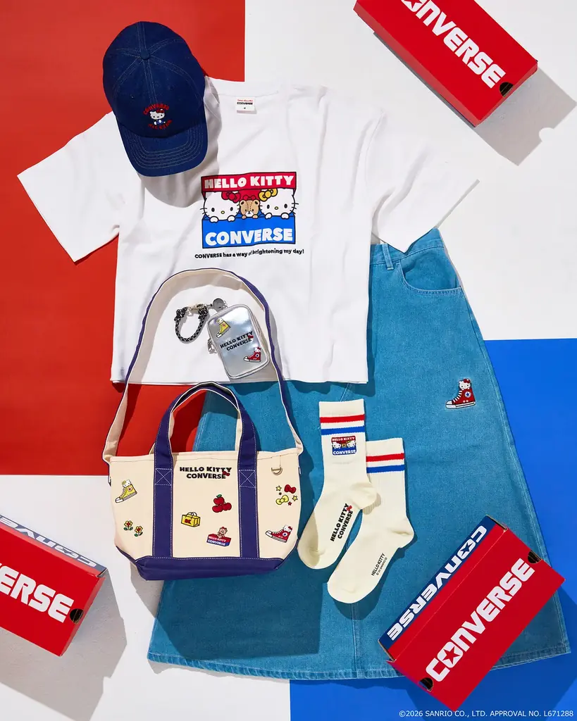 6月11日発売 PLAZA限定 CONVERSE×ハローキティ全20種