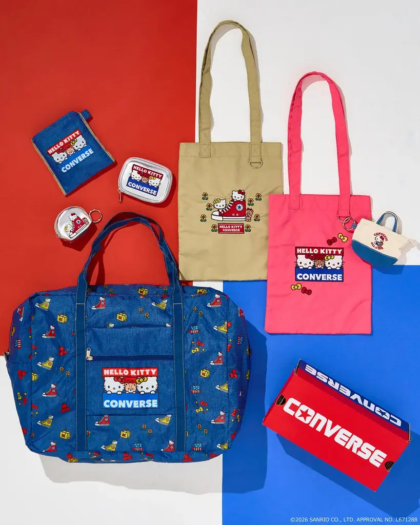 PLAZA限定！クラシックでカジュアルな「CONVERSE×HELLO KITTY」アパレルコレクション発売 画像 3