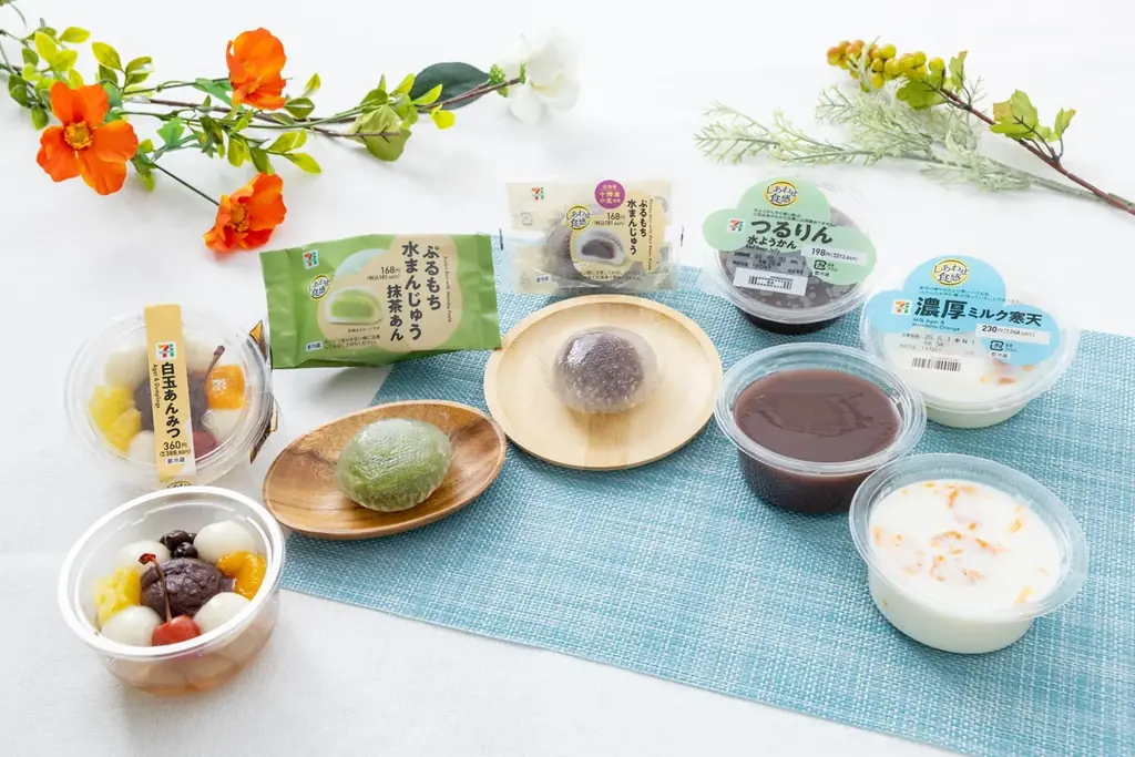 6/9発売 セブンの涼和菓子5品、ぷるもち水まんじゅう登場