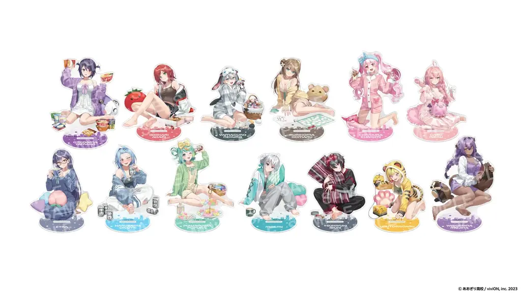 ハズレなしのオンラインくじ『viviON BLUEくじ』が正式リリース！ 第一弾はパジャマパーティーがテーマの「あおぎり高校」描き下ろし限定グッズ 画像 4