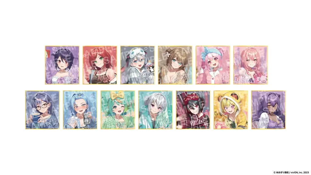 ハズレなしのオンラインくじ『viviON BLUEくじ』が正式リリース！ 第一弾はパジャマパーティーがテーマの「あおぎり高校」描き下ろし限定グッズ 画像 6