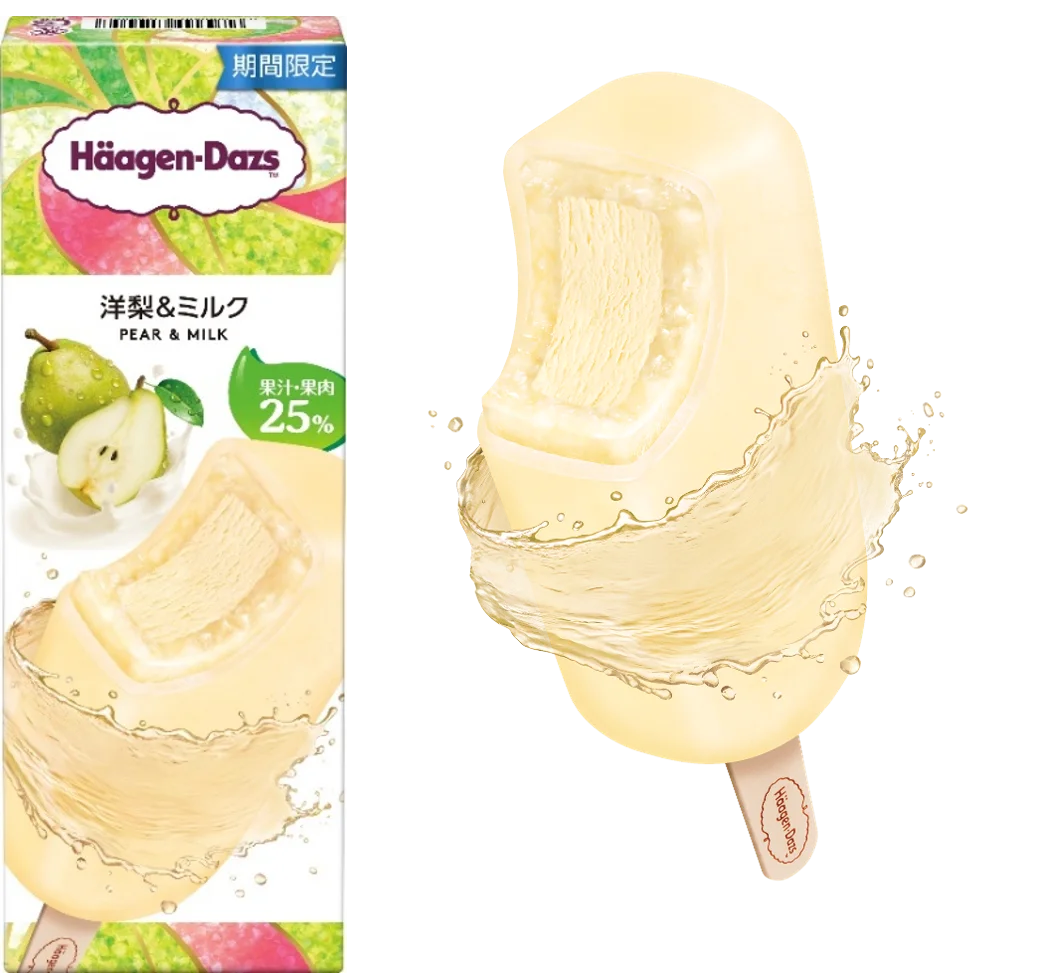 瑞々しい洋梨×濃厚な味わいのミルク、夏に食べたい贅沢なアイスクリームバー　バー『洋梨＆ミルク』6月9日(火)より期間限定新発売！ 画像 3