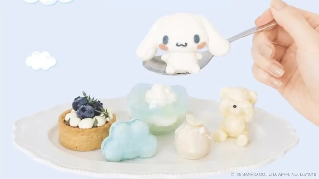 シナモロールが“そのままムース”になった夢のメリーゴーラウンドアフタヌーンティーがMOSKA by Ginger Garden（東京/表参道）に登場 画像 2