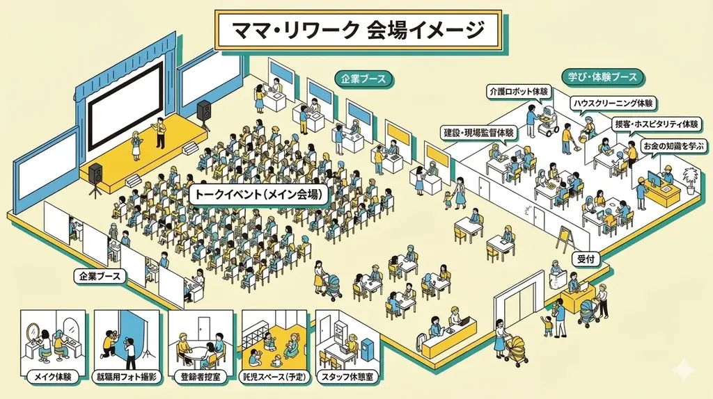 “自分のこれから”を考える時間を、ママに。子育て女性のための一日「MAMA RE:WORK」2026年10月17日＠東京・五反田で開催 画像 2