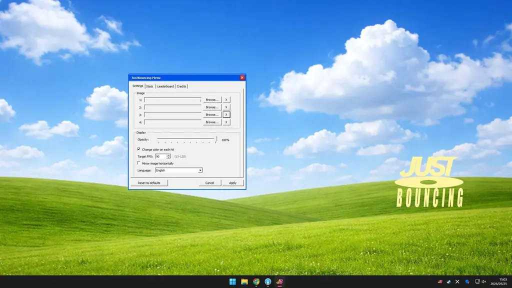 “あのロゴ”が画面の角にぴったりハマる快感を。デスクトップツール「Just Bouncing」がSteamでリリース。 画像 2