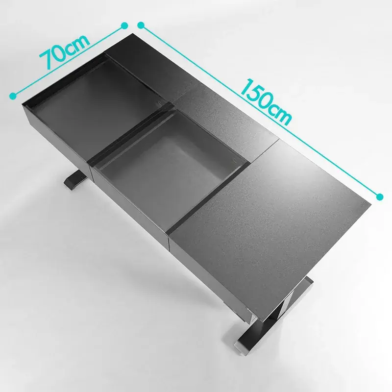 “デバイス愛”を可視化！電動昇降デスク用天板に、ガラス天面＆大容量引き出しを備えた『ショーケースタイプ』が新登場！ 画像 17