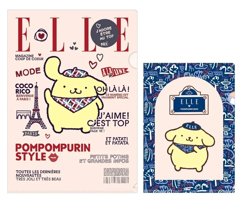 「ELLE×ポムポムプリン」コラボレーション：2026年6月17日(水)スタート♡銀座三越でのポップアップより限定アイテムを展開 画像 9