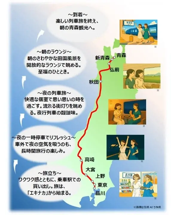 夜行運転に対応する特急列車により新たな乗車体験を提案します 画像 8
