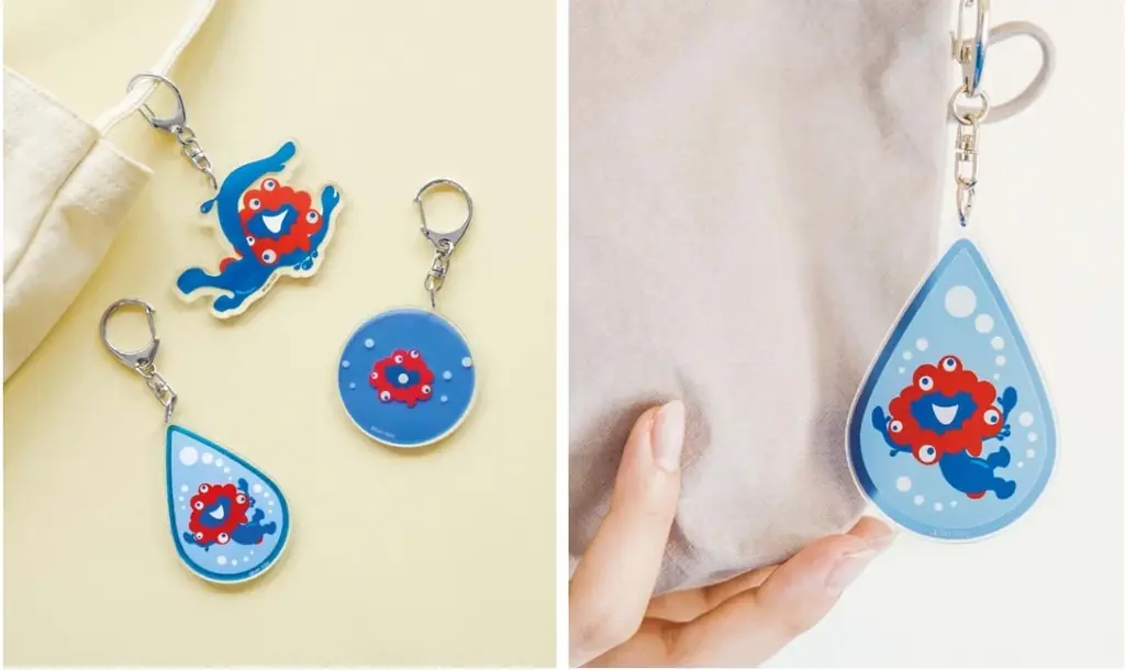 大人気ミャクミャク商品に新作登場！ 絵本『ミャクミャクと…　ミャクミャク誕生ものがたり』から飛び出したアイテムや、「ふんばるず」商品などラインナップ 画像 2