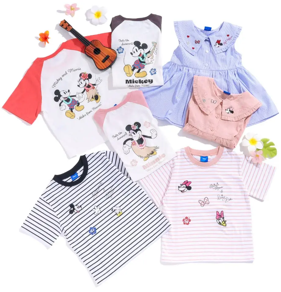 子供服ブランド「SLAP SLIP（スラップ スリップ）」から「ミッキーマウス」＆「ミニーマウス」デザインの夏アイテムが登場！ 画像 2