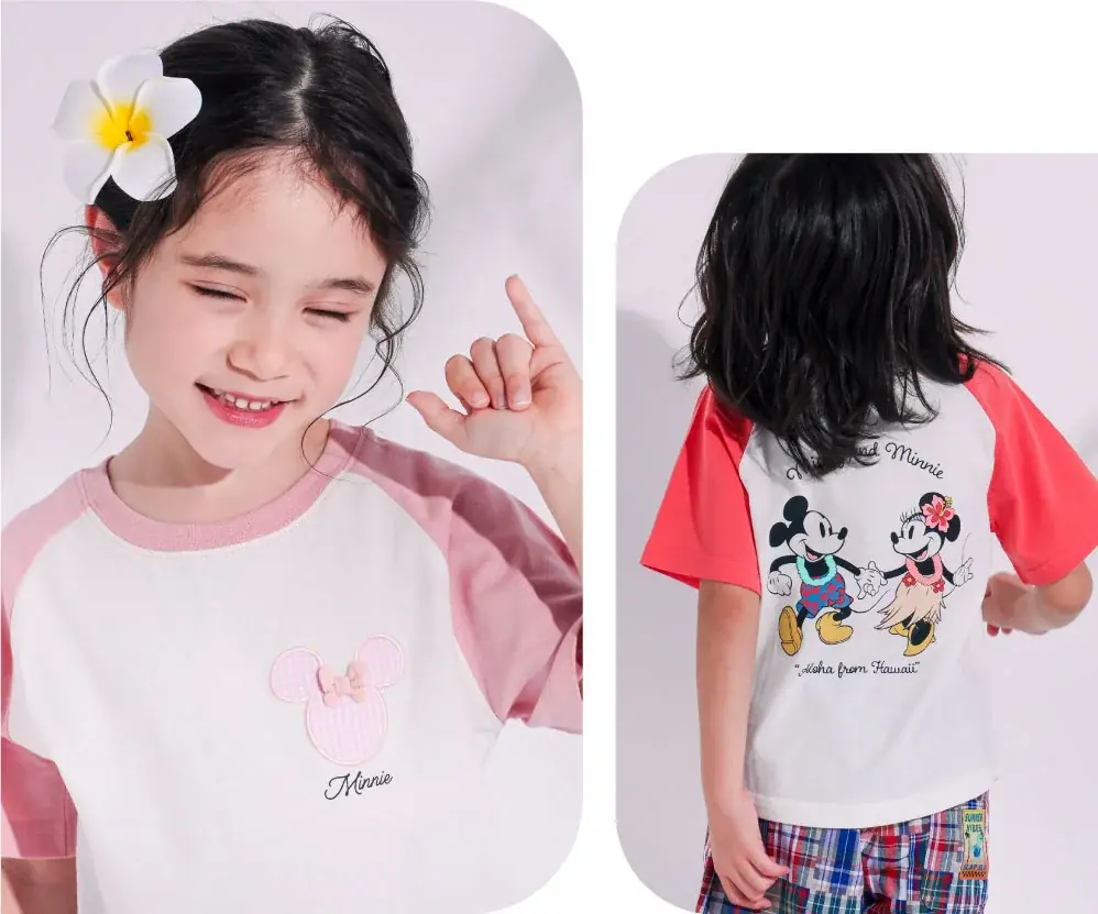 子供服ブランド「SLAP SLIP（スラップ スリップ）」から「ミッキーマウス」＆「ミニーマウス」デザインの夏アイテムが登場！ 画像 3