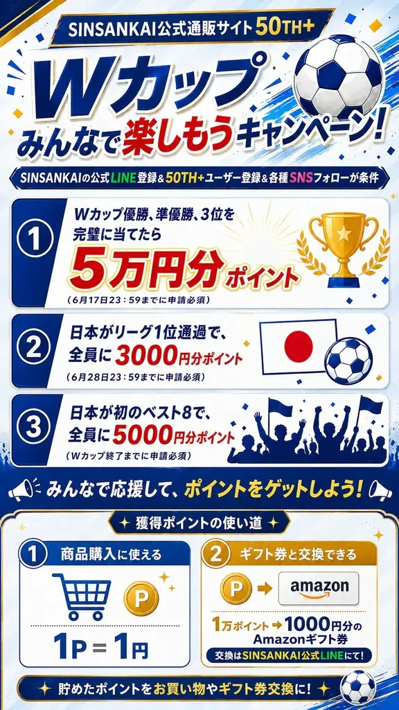 FIFAワールドカップ2026開催記念！「ワールドカップみんなで楽しもうキャンペーン」実施中！ 画像 1