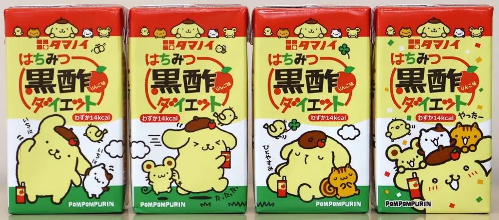 はちみつ黒酢×ポムポムプリン