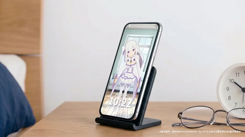 TVアニメ『Re:ゼロから始める異世界生活』のキャラクターが毎日を応援 スマホで使える“日常応援アラーム”がホロモデルに登場 画像 2