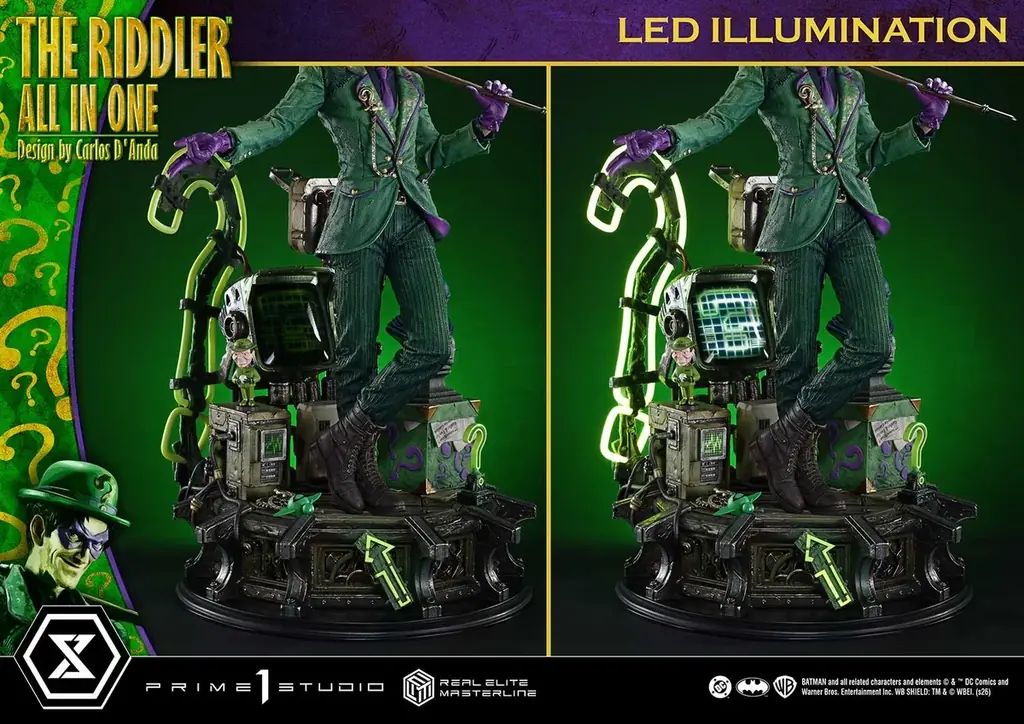 DCコミックス『バットマン』より、 知能犯「リドラー」の1/3スケールスタチューが登場 画像 10