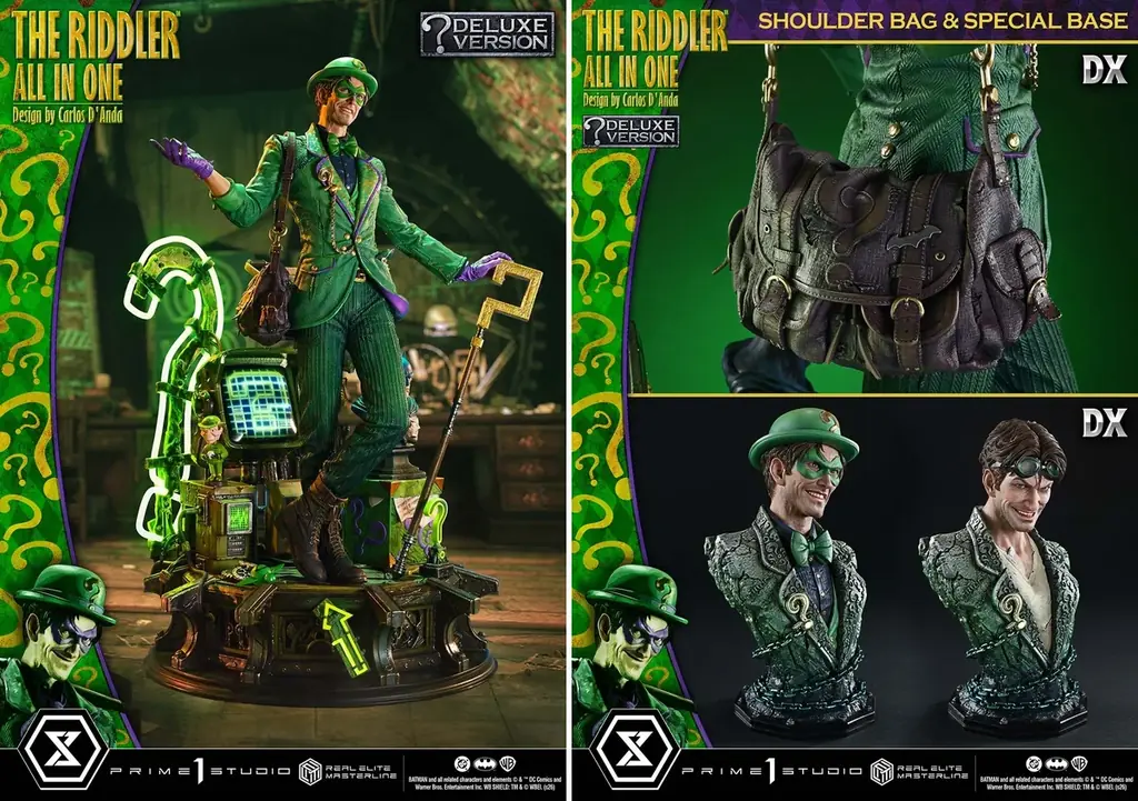 DCコミックス『バットマン』より、 知能犯「リドラー」の1/3スケールスタチューが登場 画像 16