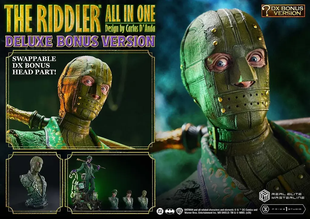 DCコミックス『バットマン』より、 知能犯「リドラー」の1/3スケールスタチューが登場 画像 17
