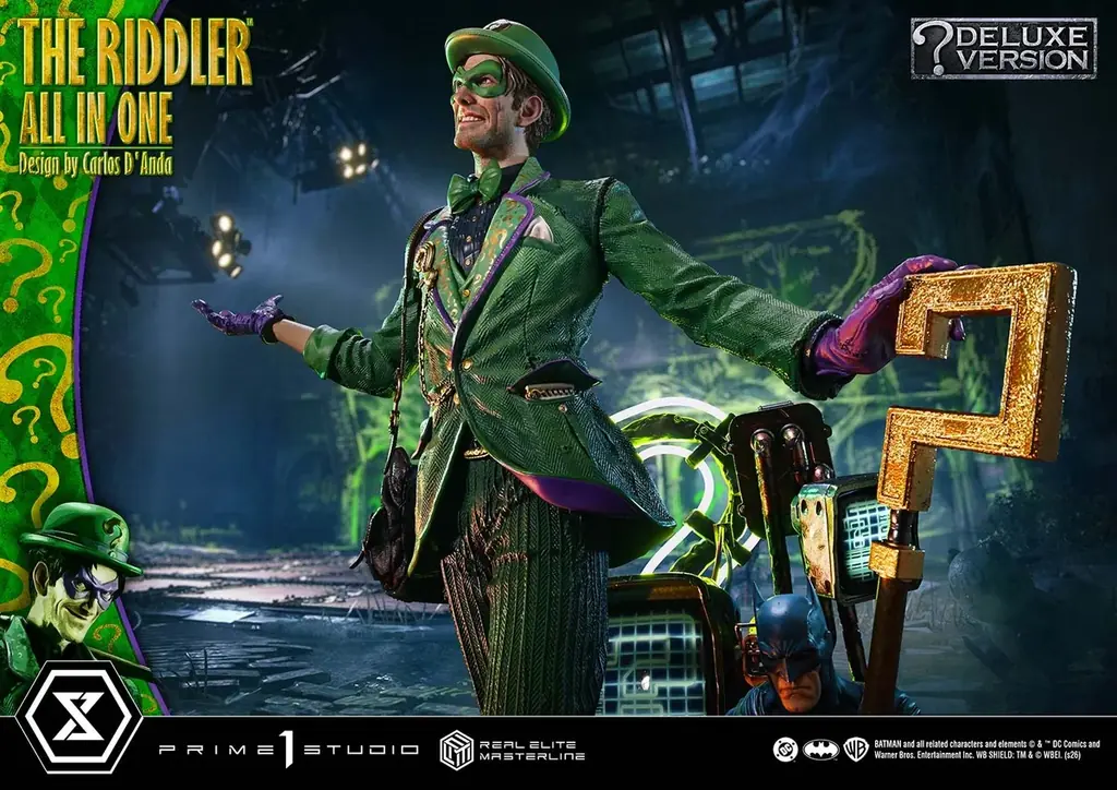DCコミックス『バットマン』より、 知能犯「リドラー」の1/3スケールスタチューが登場 画像 19