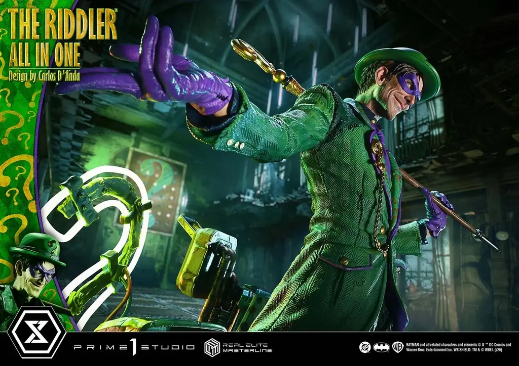 DCコミックス『バットマン』より、 知能犯「リドラー」の1/3スケールスタチューが登場 画像 2