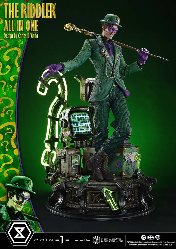 DCコミックス『バットマン』より、 知能犯「リドラー」の1/3スケールスタチューが登場 画像 3