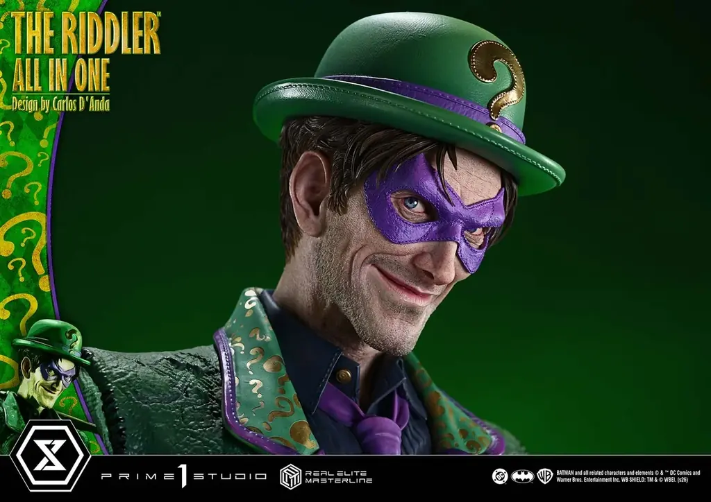 DCコミックス『バットマン』より、 知能犯「リドラー」の1/3スケールスタチューが登場 画像 5